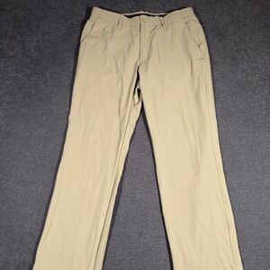 Under Armour Men's Drive Performance Comfort Waist Navy Beige Khaki Pants 34x32